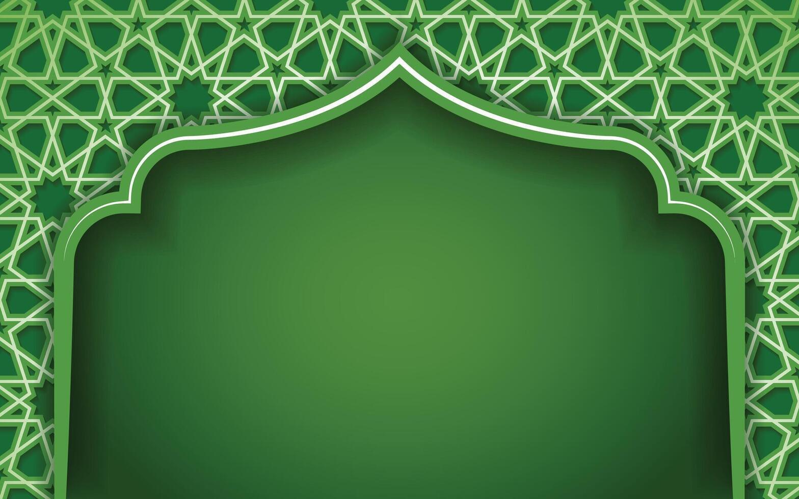 islâmico fundo Ramadã com árabe quadro, Armação eid Mubarak vetor Projeto