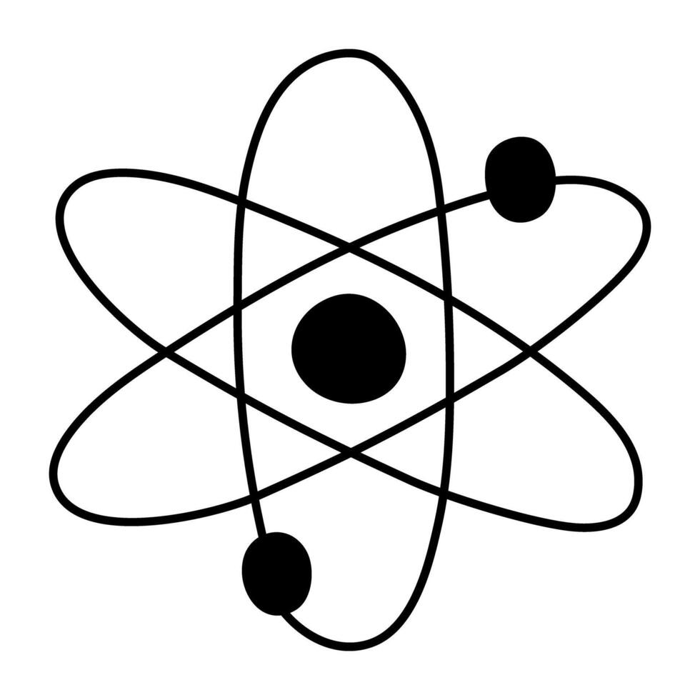 uma sólido ícone Projeto do física vetor