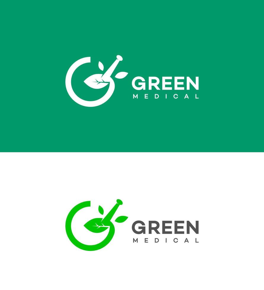 verde médico logotipo ícone marca identidade placa símbolo modelo vetor