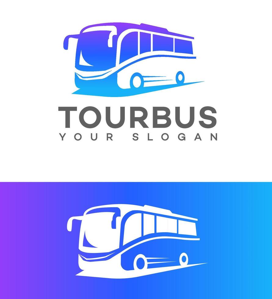 Tour ônibus logotipo ícone marca identidade placa símbolo vetor