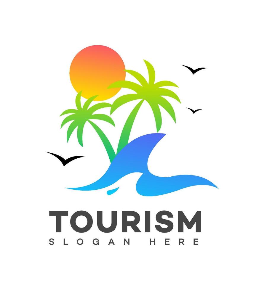 turismo logotipo ícone marca identidade placa símbolo vetor