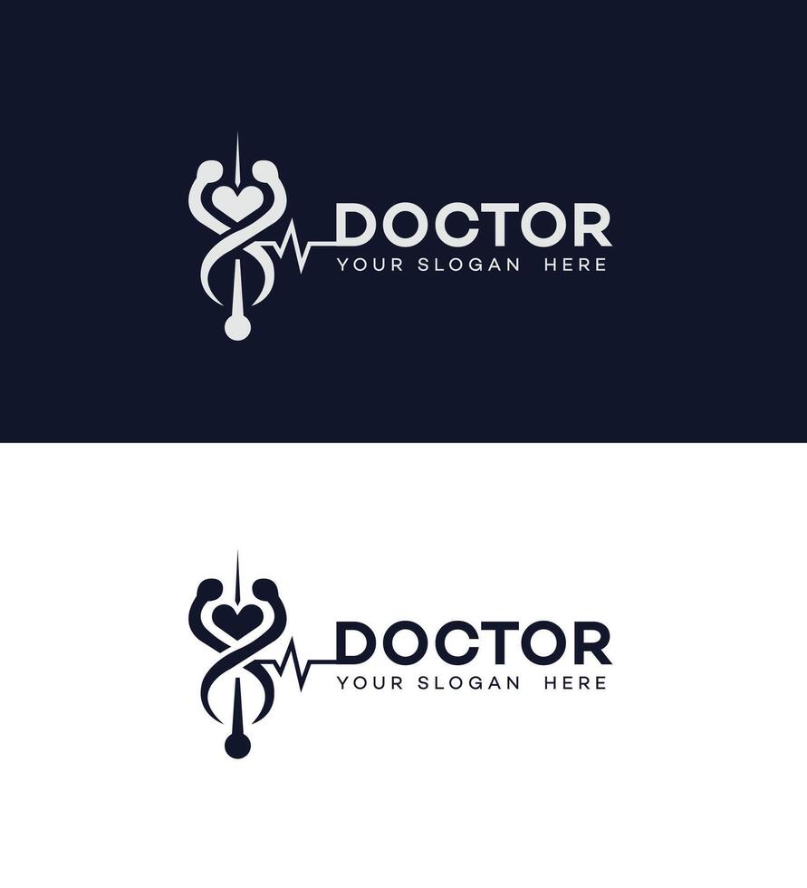 médico logotipo ícone marca identidade placa símbolo modelo vetor