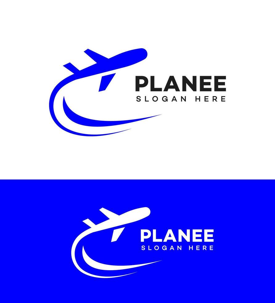viagem avião logotipo ícone marca identidade placa símbolo vetor