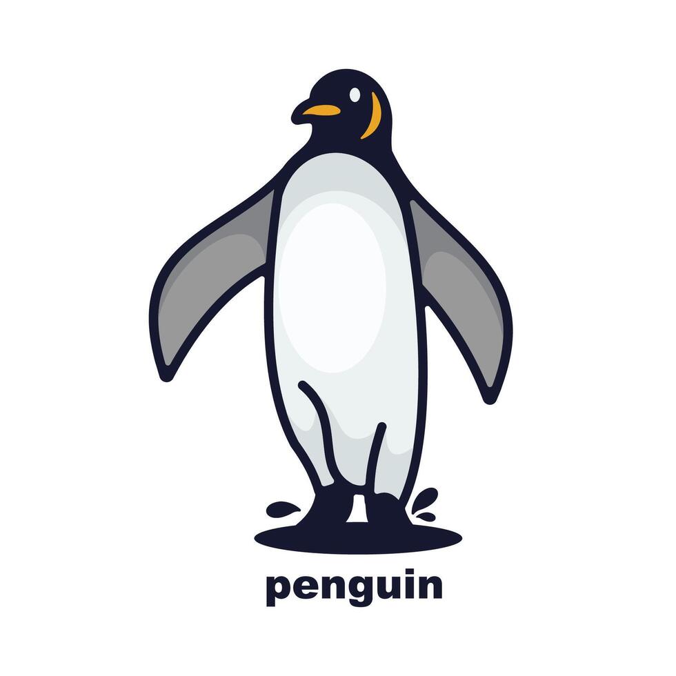 pinguim logotipo coleção vetor