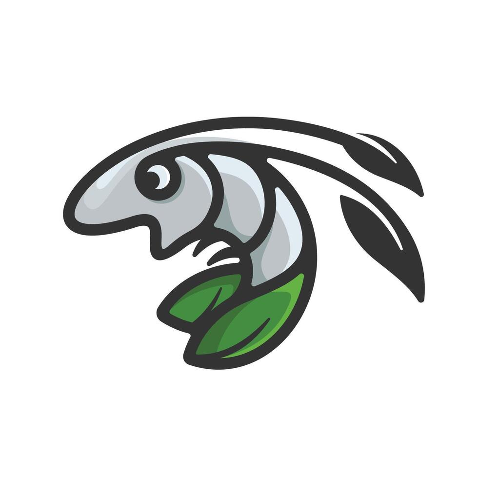 camarão mascote logotipo vetor