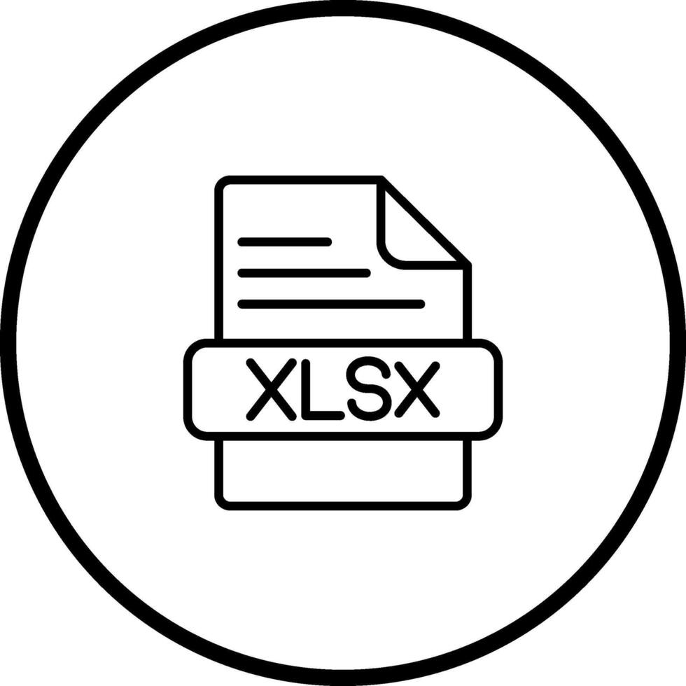 ícone do vetor xlsx