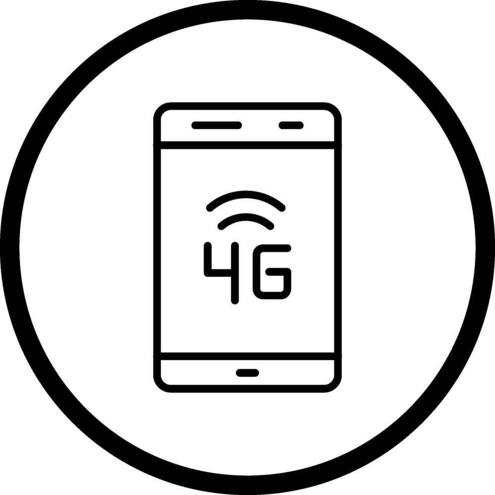 ícone de vetor 4g