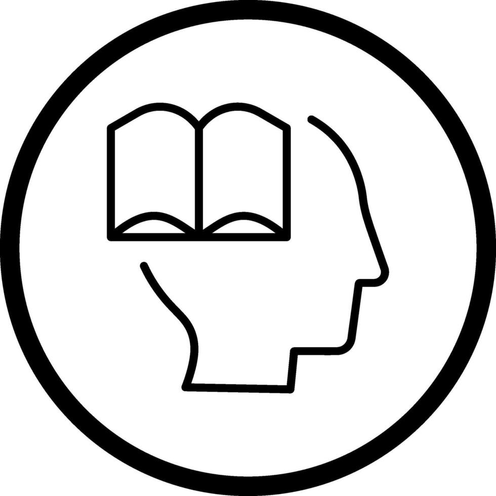 ícone de vetor de conhecimento