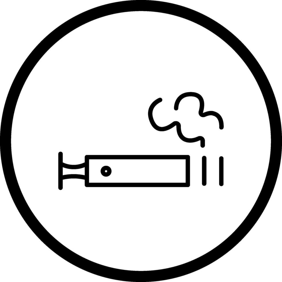 ícone de vetor de cigarro eletrônico