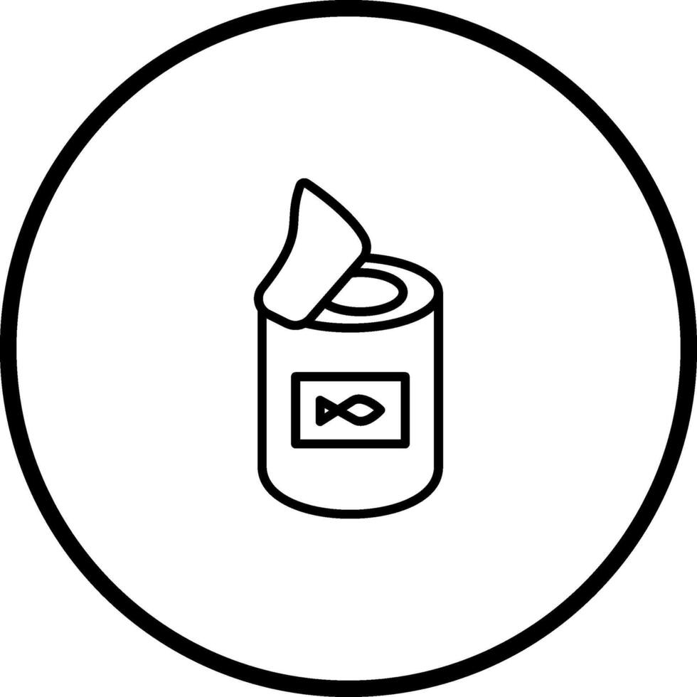 ícone de vetor de comida enlatada