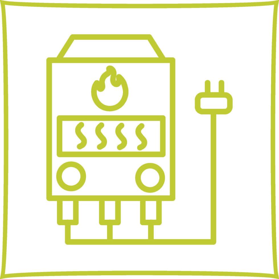 ícone de vetor de forno elétrico