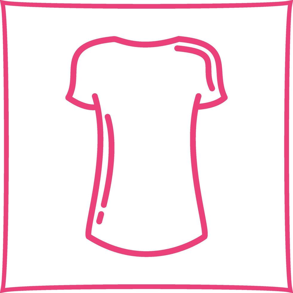 ícone de vetor de camisa feminina