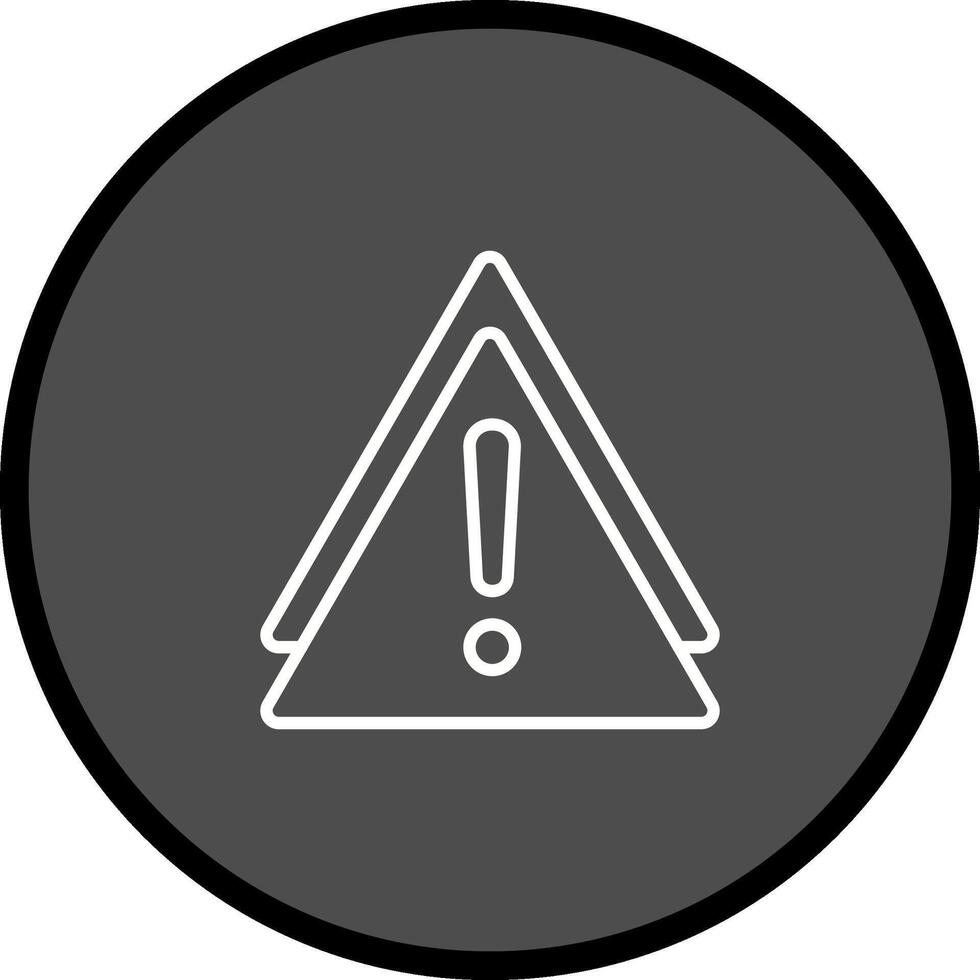 ícone de vetor de sinal de aviso