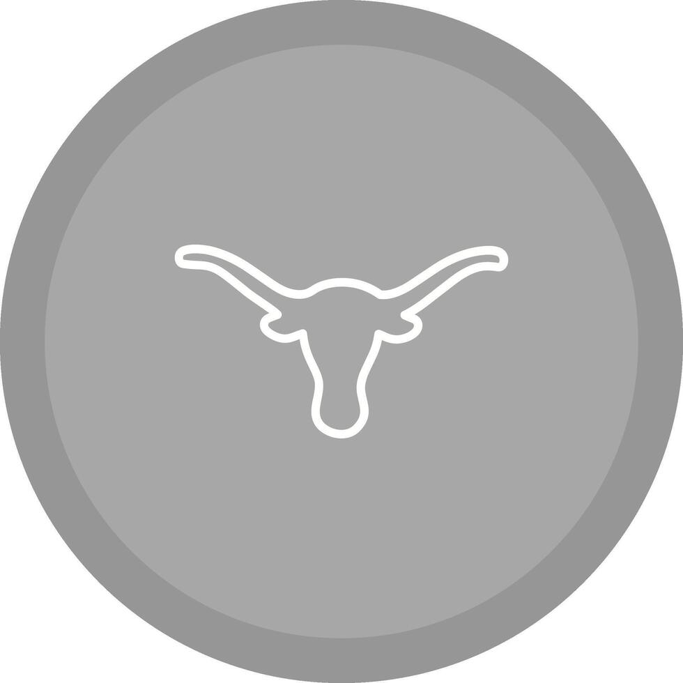 ícone de vetor de chifres de touro