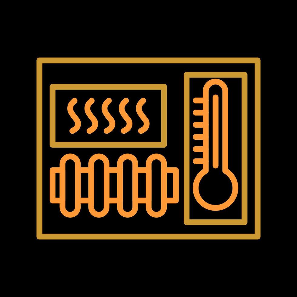 ícone de vetor de elemento de aquecimento