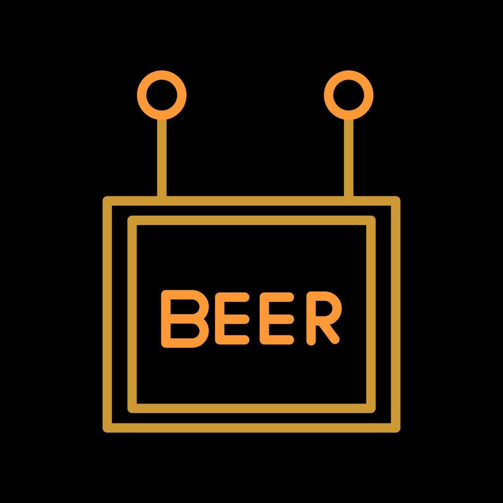 ícone de vetor de sinal de cerveja