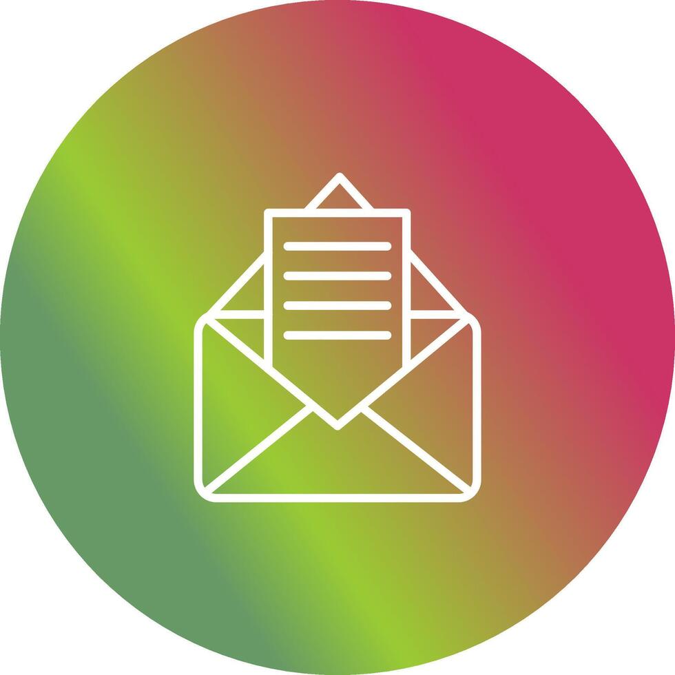 ícone de vetor de documentos de e-mail