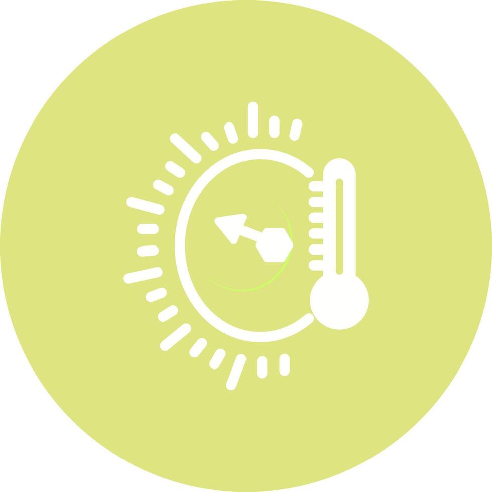 ícone de vetor indicador de temperatura