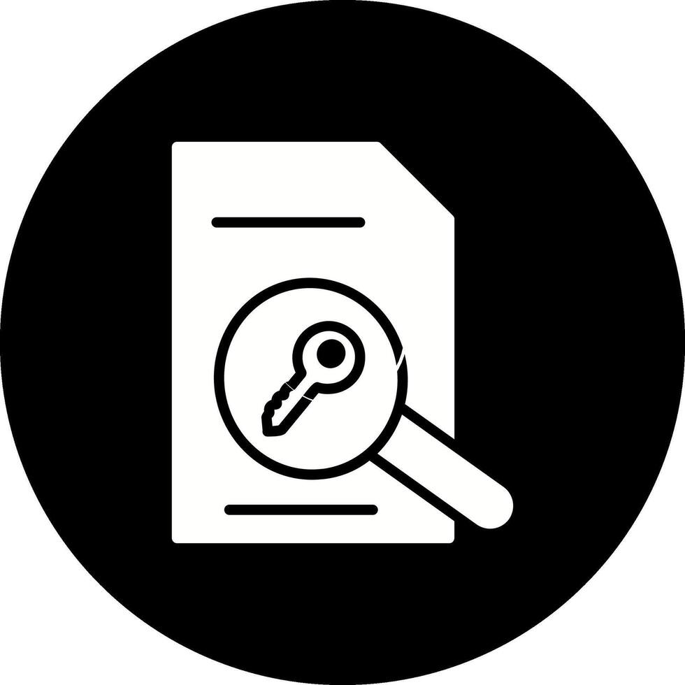 ícone de vetor de palavras-chave