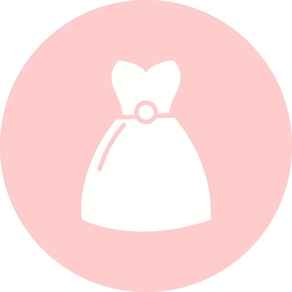 ícone de vetor de vestido de coquetel