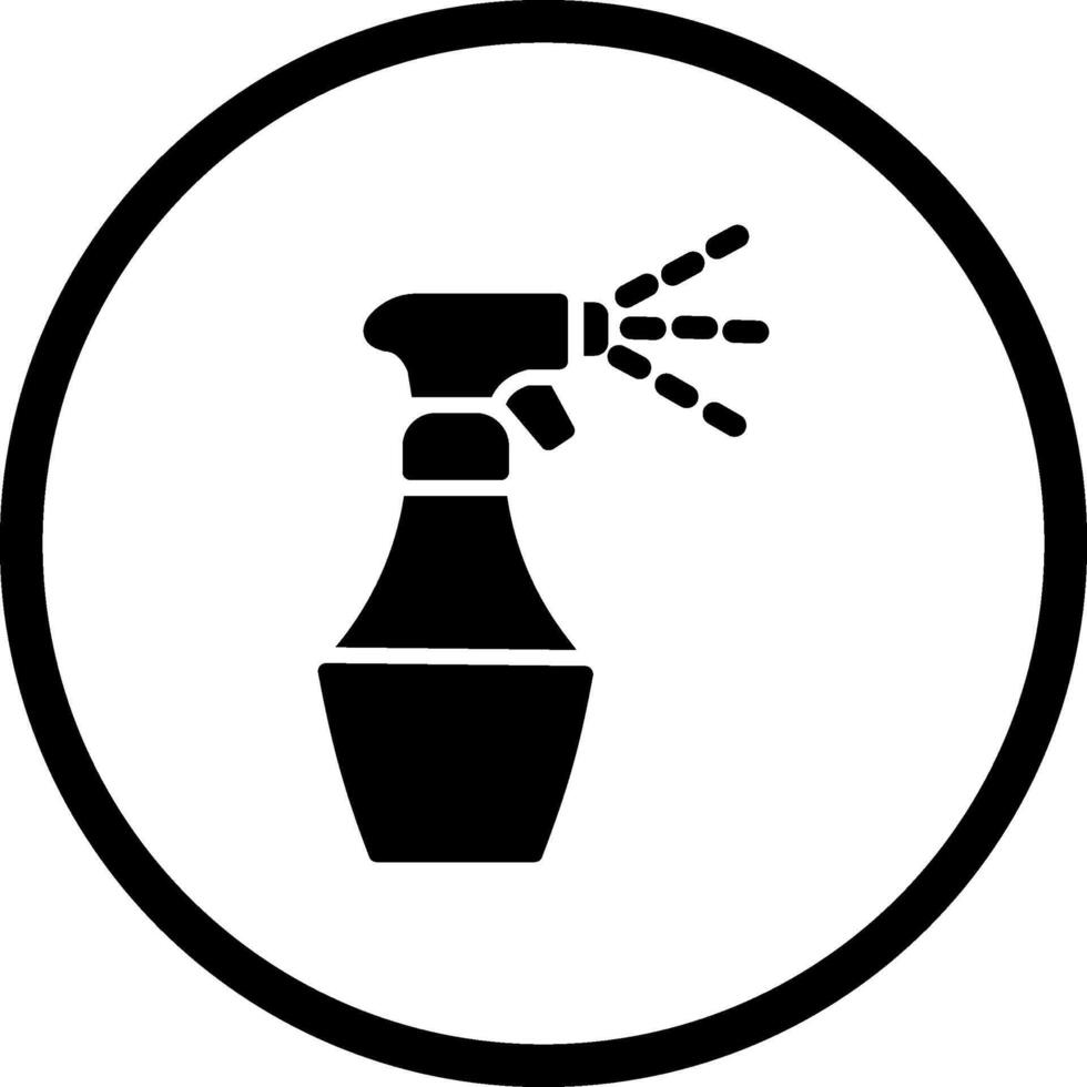 ícone de vetor de garrafa de spray de água