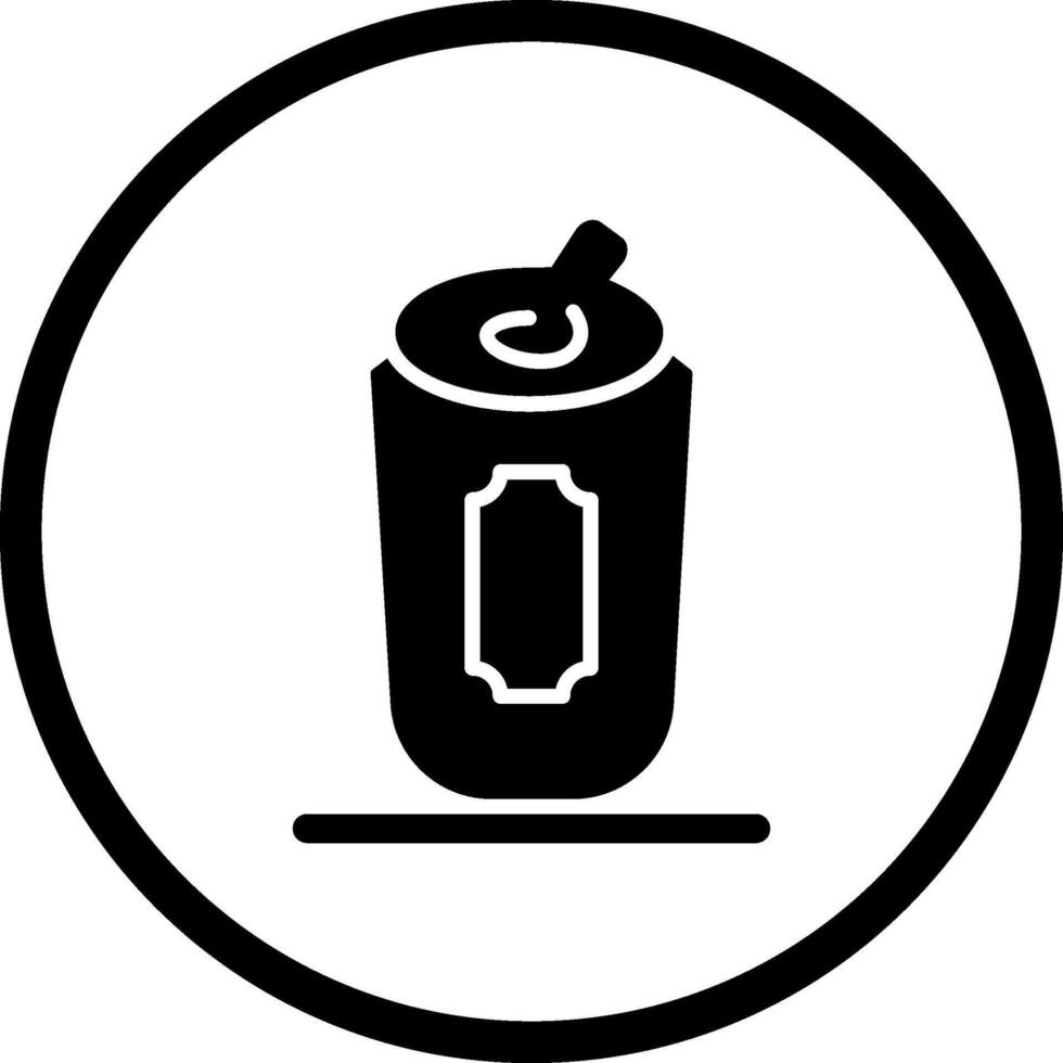ícone de vetor de lata de cerveja