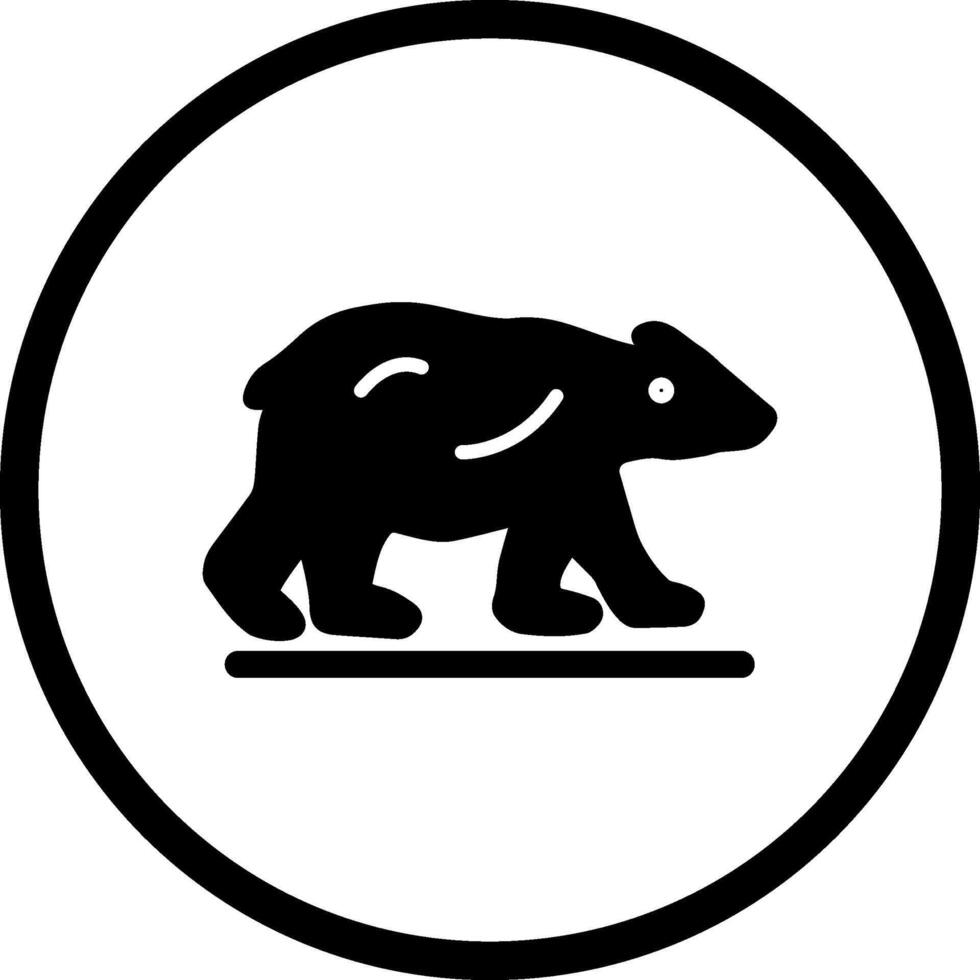 ícone de vetor de urso polar