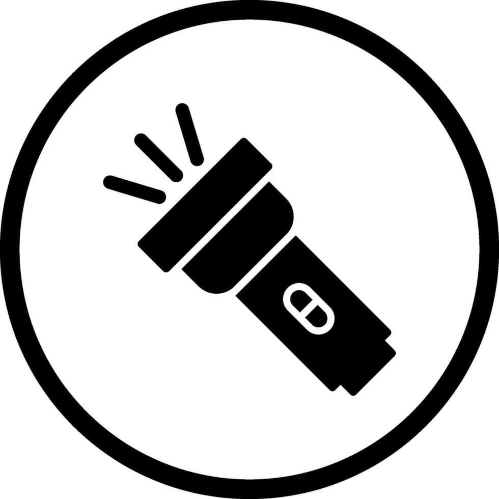 ícone de vetor de lanterna