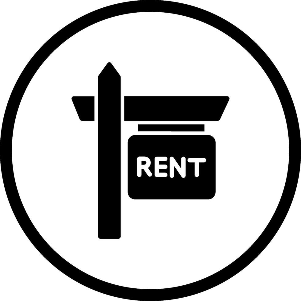 ícone de vetor de aluguel