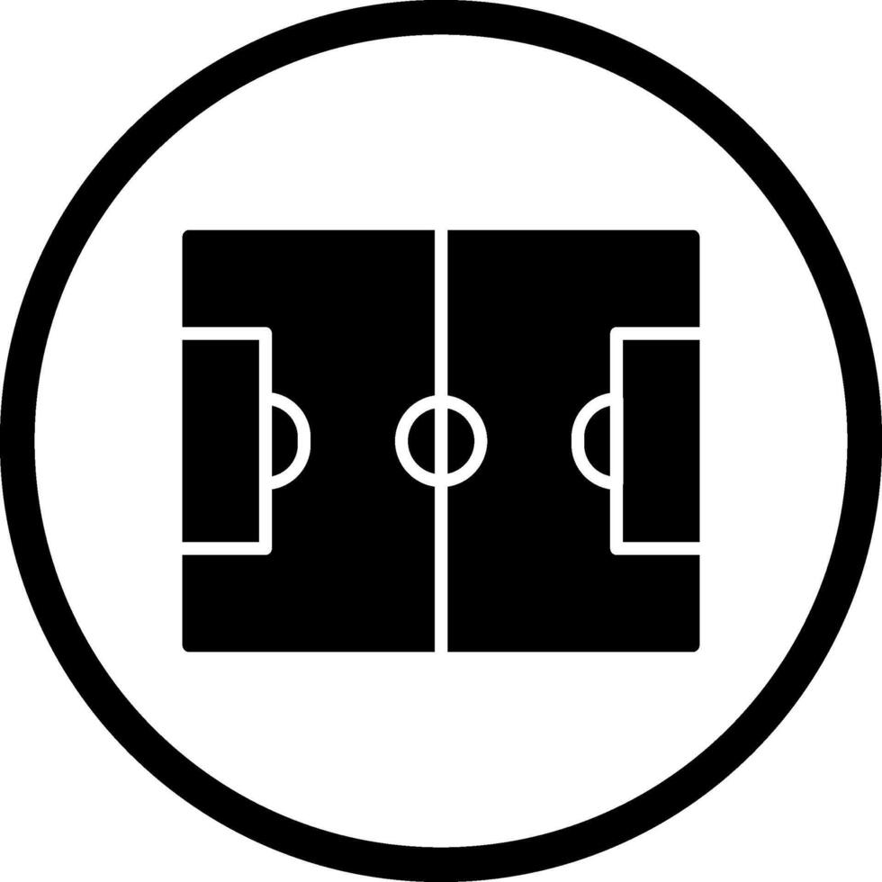 ícone de vetor de campo de futebol