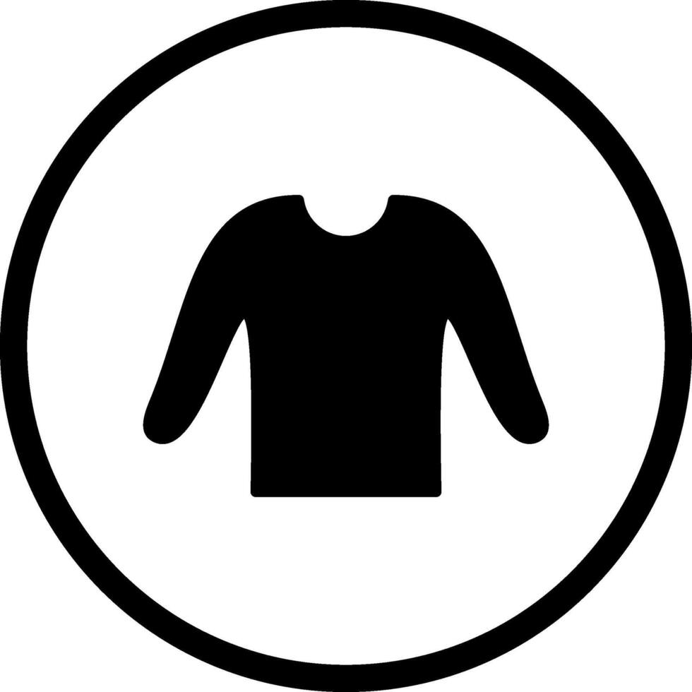 ícone de vetor de camisa casual