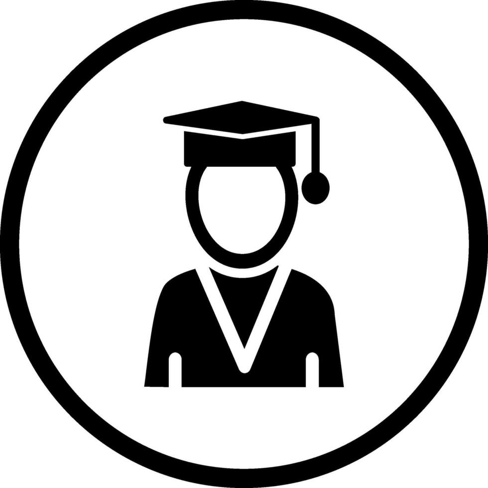 masculino graduado vetor ícone