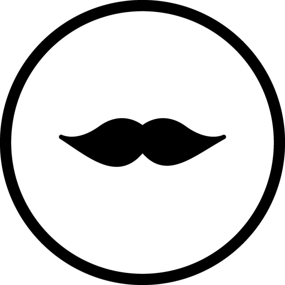 bigode Eu vetor ícone