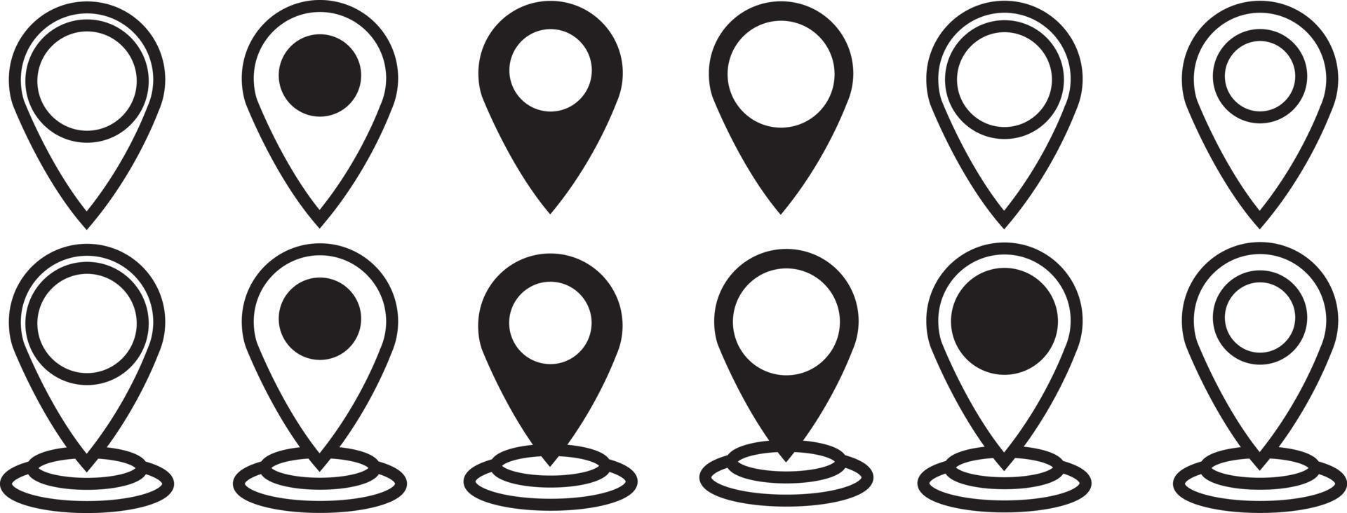 pino de mapas. ícone do mapa de localização. vetor