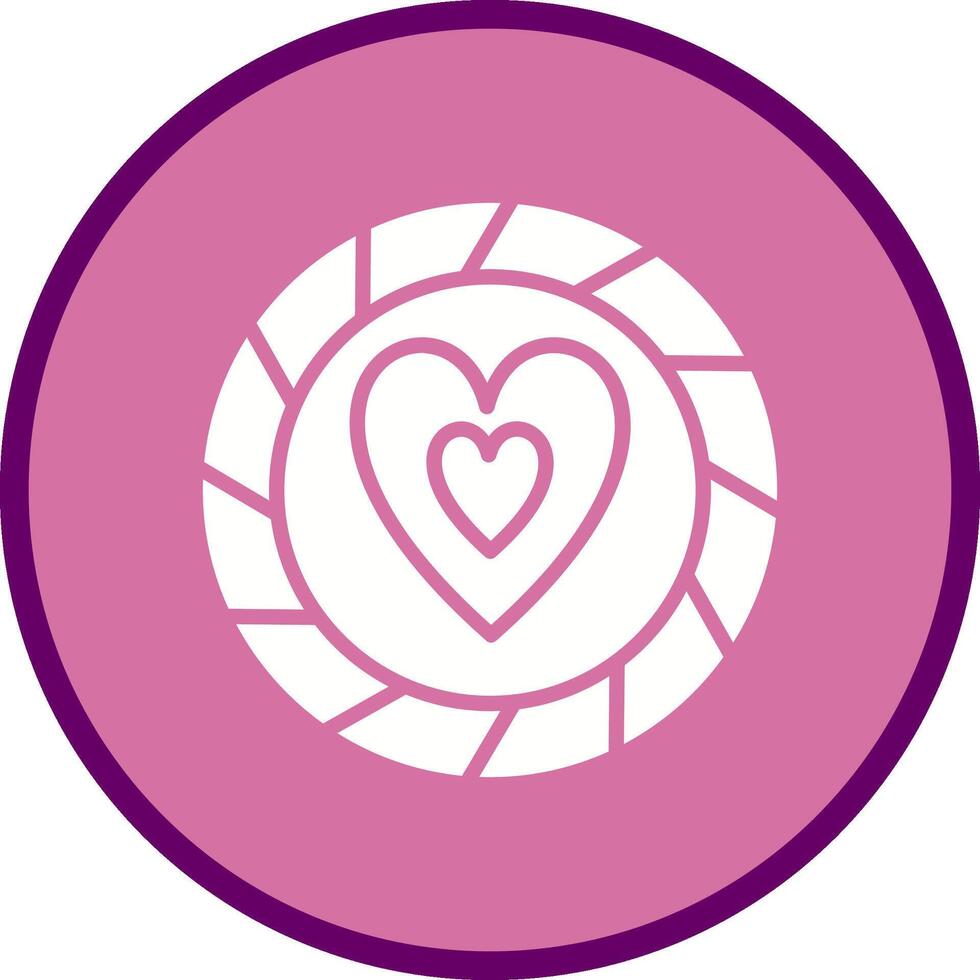 ícone de vetor de chip de coração