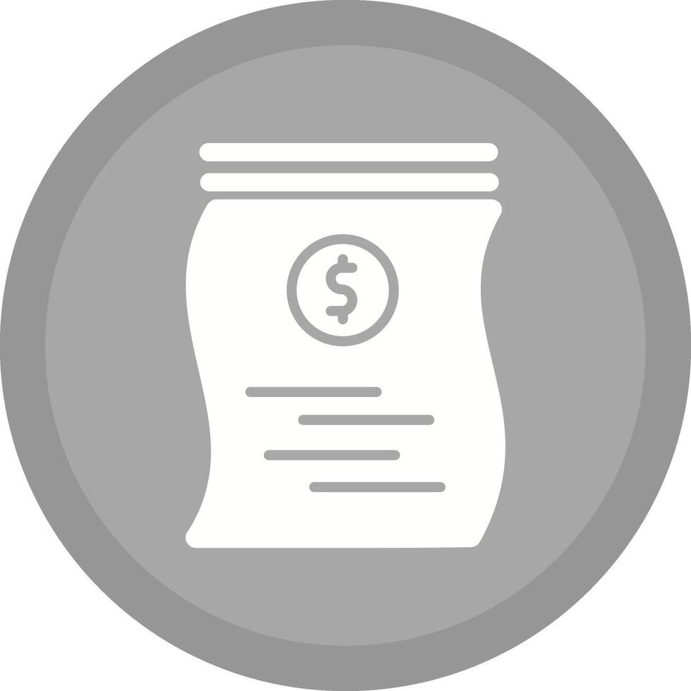 ícone de vetor de notas de dólar