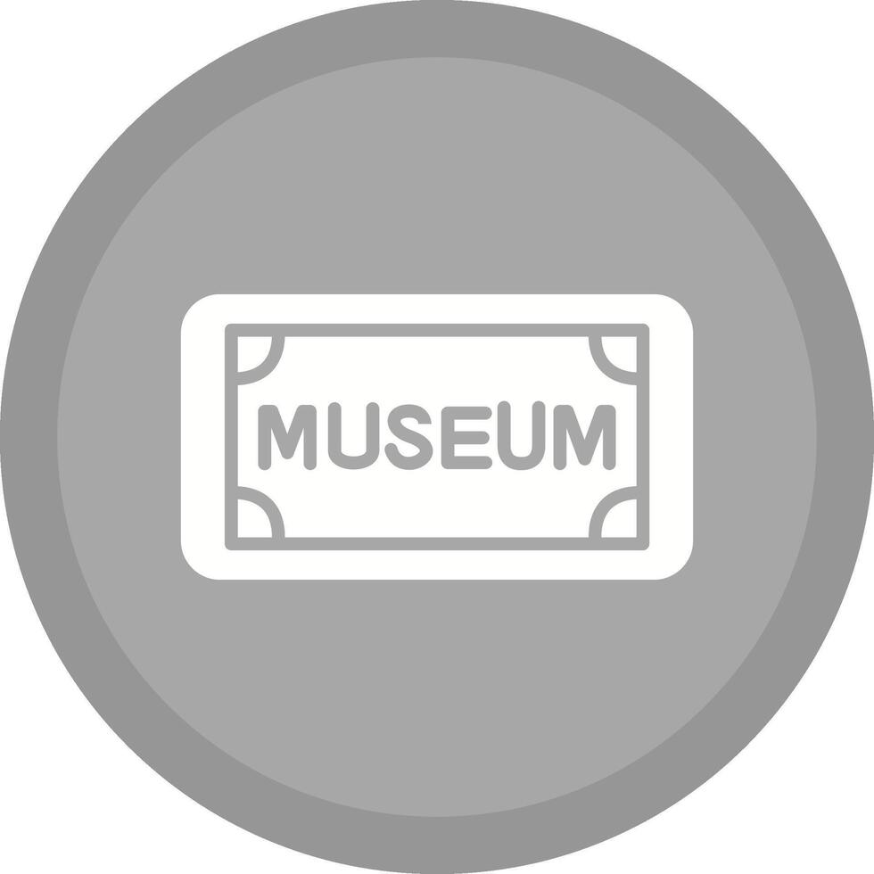 ícone de vetor de marca de museu