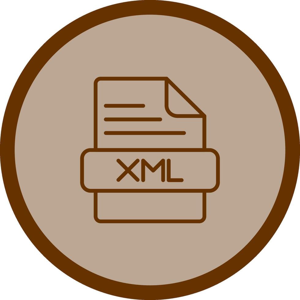 ícone de vetor xml