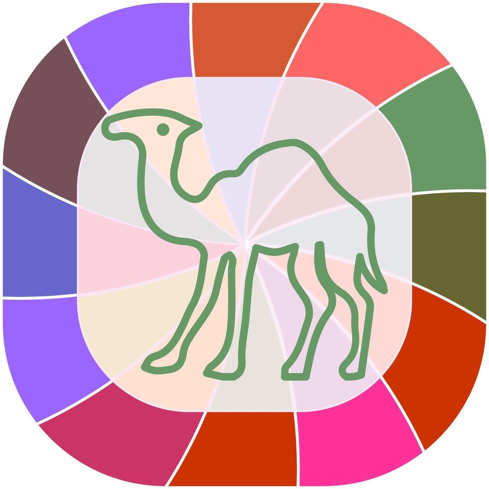 ícone de vetor de camelo