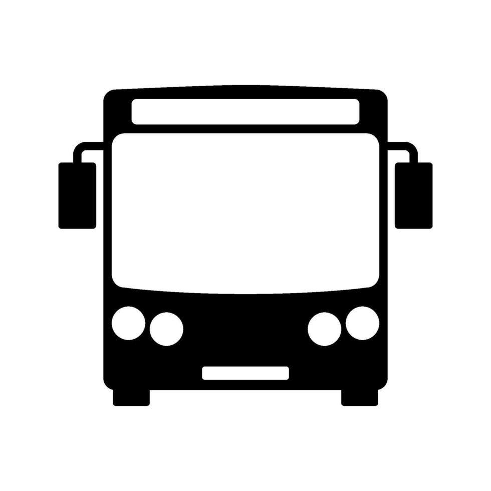 modelo de design de vetor de ícone de ônibus