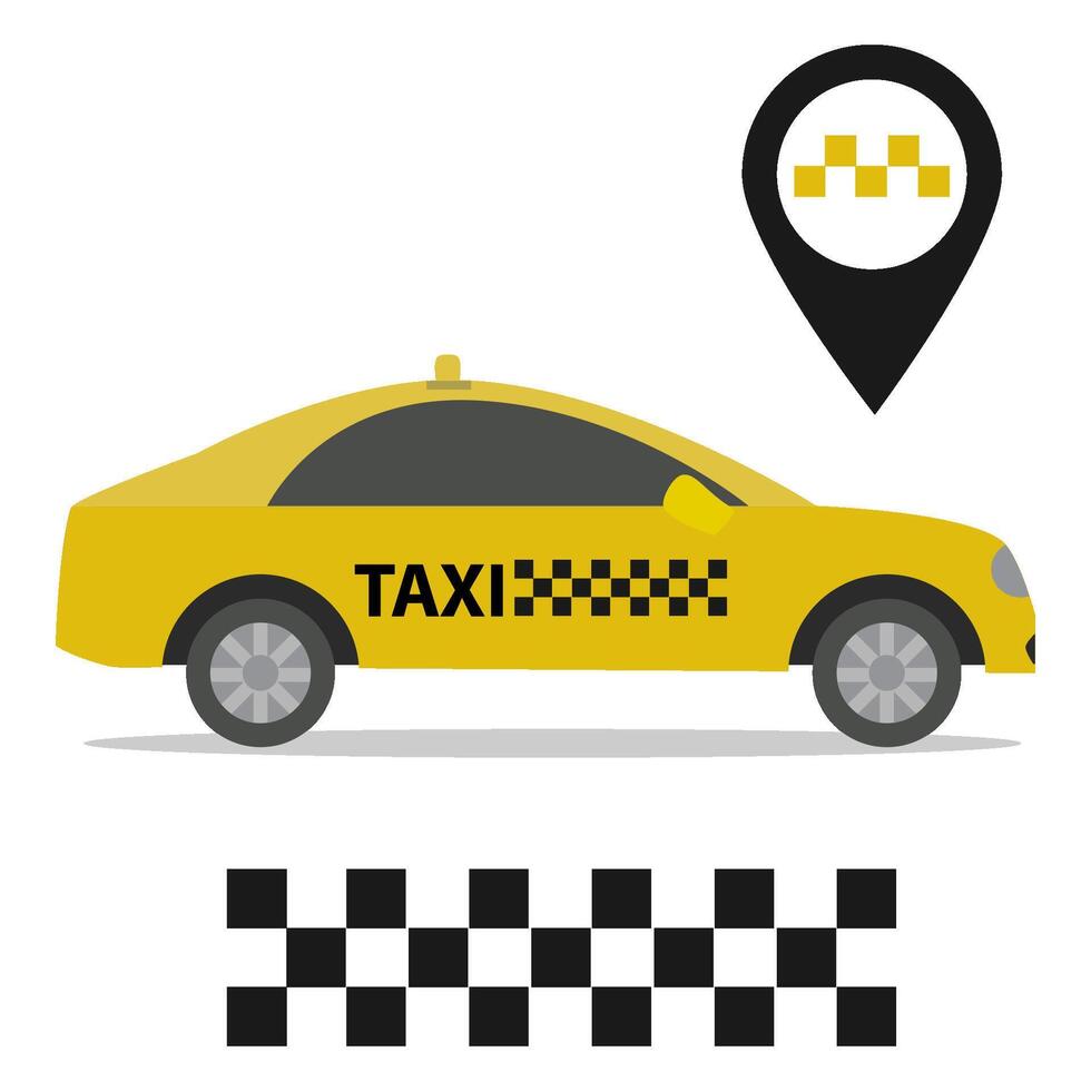 Táxi ícone vetor Projeto modelo