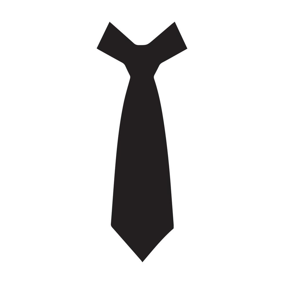 gravata ícone isolado em branco fundo vetor Projeto.