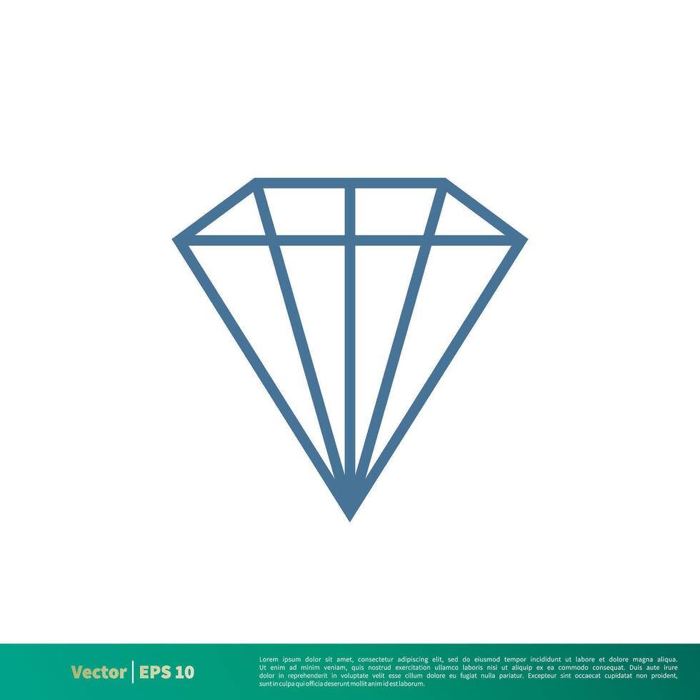 diamante ícone vetor logotipo modelo ilustração Projeto. vetor eps 10.
