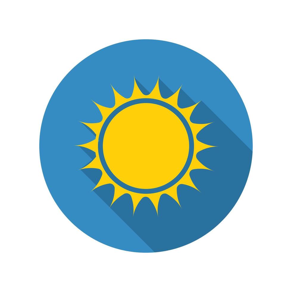 Sol ícone. Sol logotipo para rede Projeto vetor