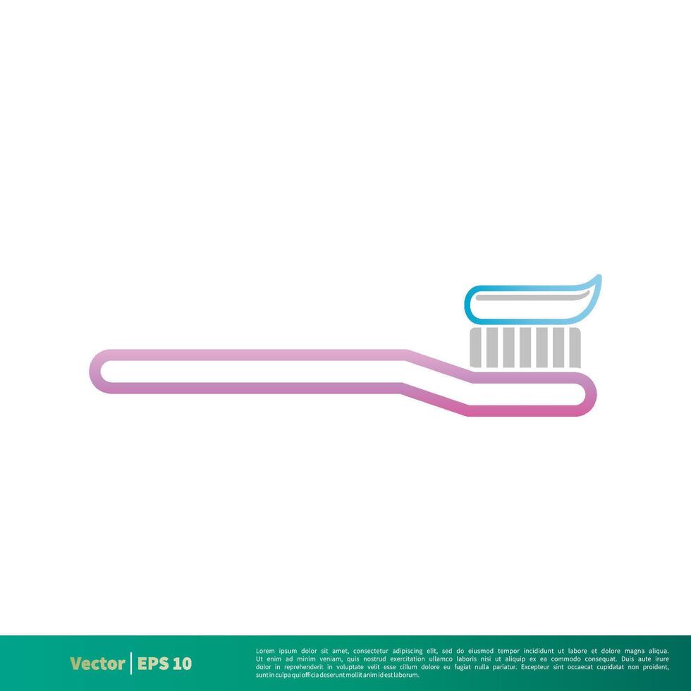 escova de dente ícone vetor logotipo modelo ilustração Projeto. vetor eps 10.