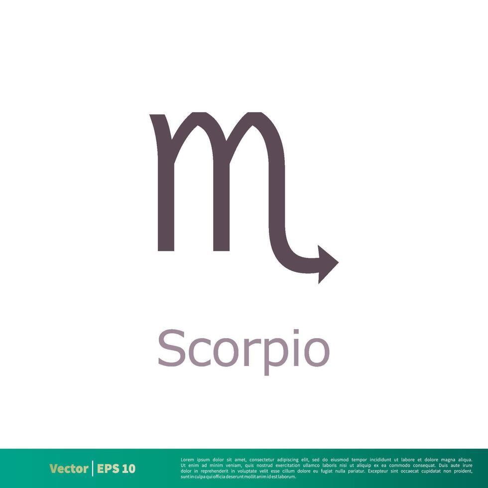 Escorpião - zodíaco placa ícone vetor logotipo modelo ilustração Projeto. vetor eps 10.