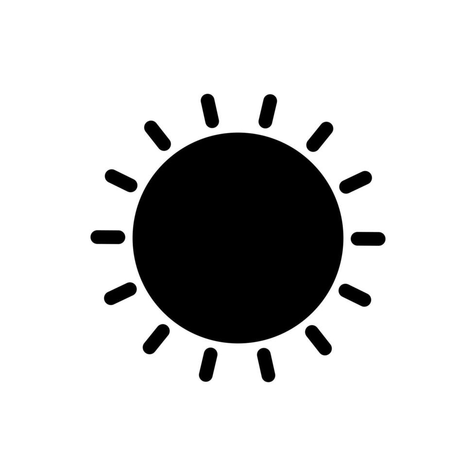 Sol ícone. Sol logotipo para rede Projeto vetor