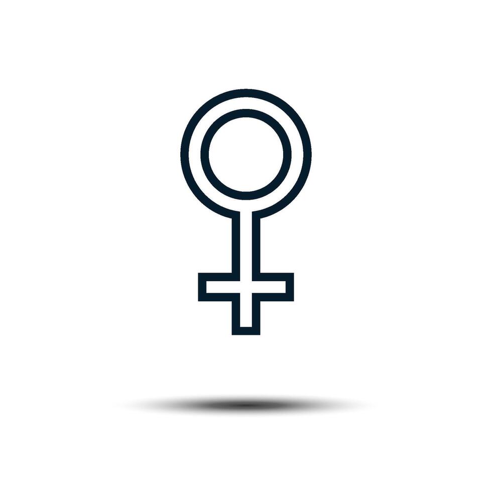 mulheres gênero placa ícone vetor logotipo modelo ilustração Projeto eps 10.