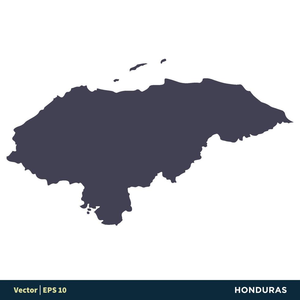 Honduras - norte América países mapa ícone vetor logotipo modelo ilustração Projeto. vetor eps 10.