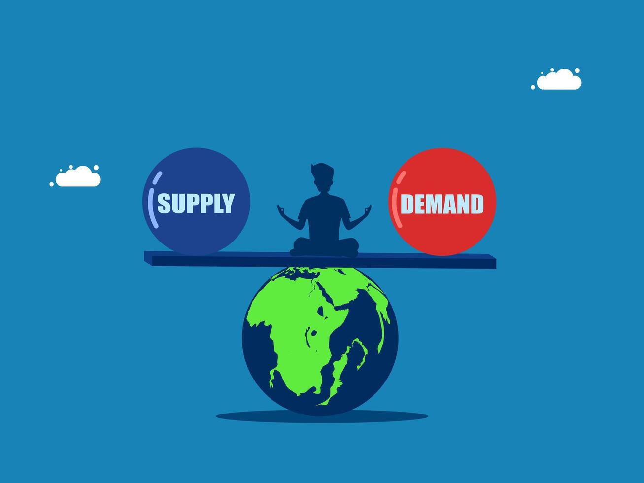 em gangorra balanceamento fornecem e exigem dentro mundo vetor